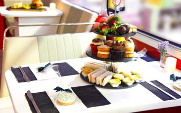 boozy afternoon tea bus