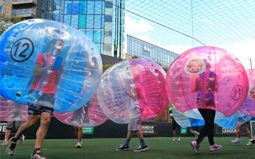 bubble football