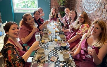 adult pottery class hen party