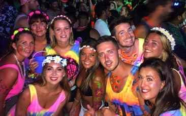 full moon party theme night hen party