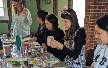 mobile ceramic painting hen party