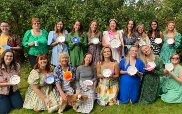 mobile ceramic painting hen party