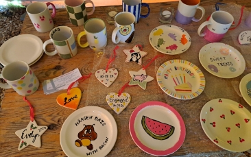 mobile ceramic painting hen party