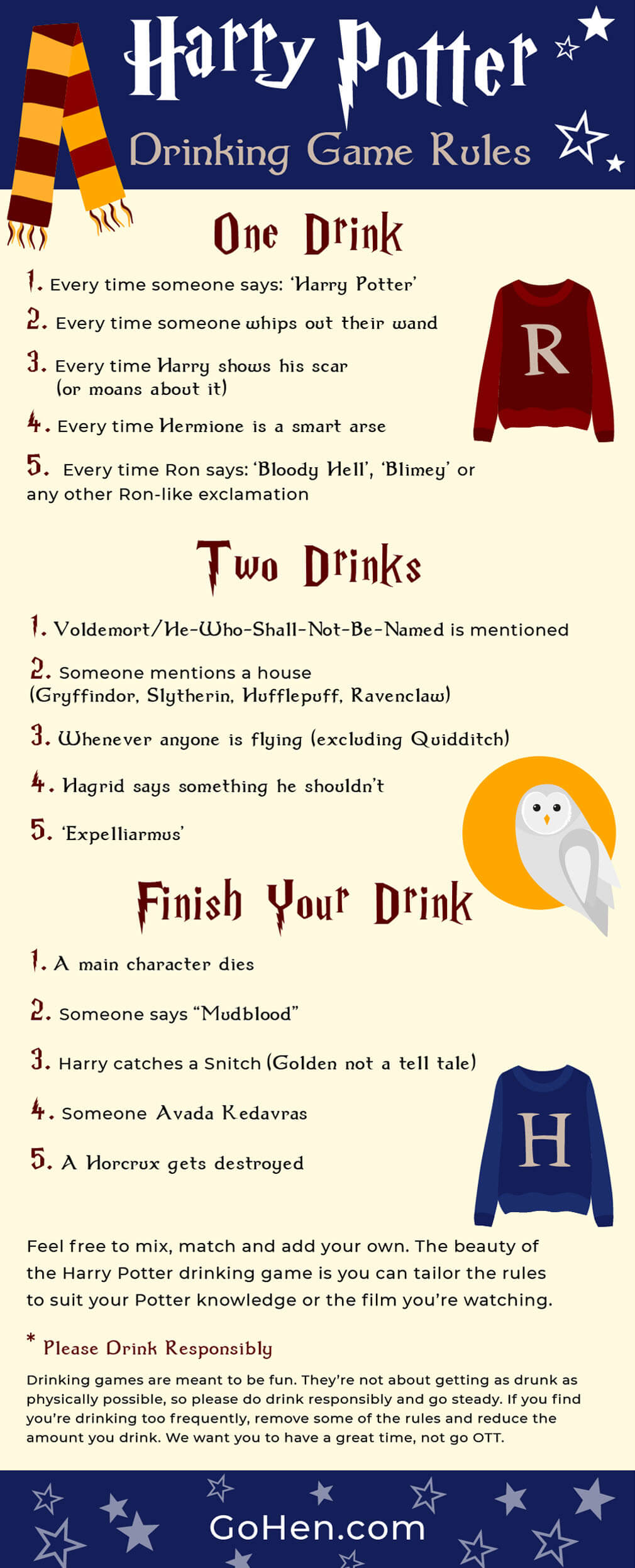 哈利波特饮酒游戏规则 - 电影饮酒游戏