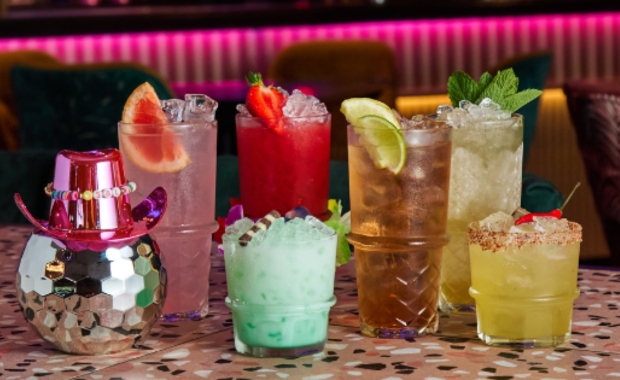 a selection of cocktails from slug and lettuce