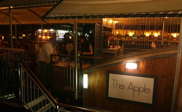 The boat-style interior of The Apple