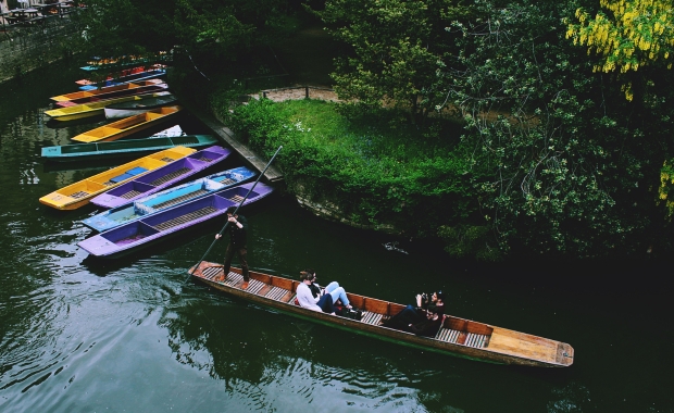 punting on a river 