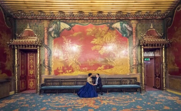 a photo getting married at the Royal Pavilion